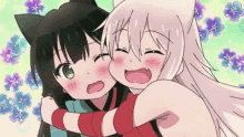 Gif câlin copines